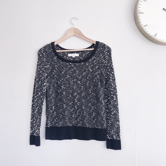 LOFT Sweaters - Loft black and white sweater